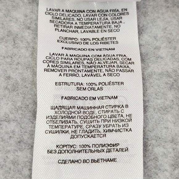 Columbia Light Grey Full Zip Long Sleeve Fleece Jacket Women's Size M - Picture 12 of 13